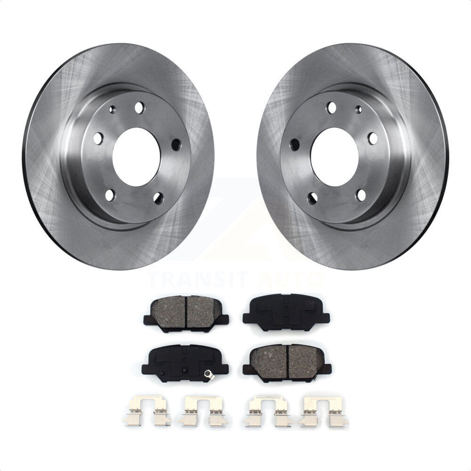 Rear Disc Brake Rotors And Semi-Metallic Pads Kit For Mazda 3 Sport K8S-101968 by Transit Auto