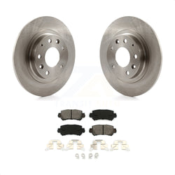 Rear Disc Brake Rotors And Semi-Metallic Pads Kit For 2016-2018 Mazda CX-3 K8S-101972