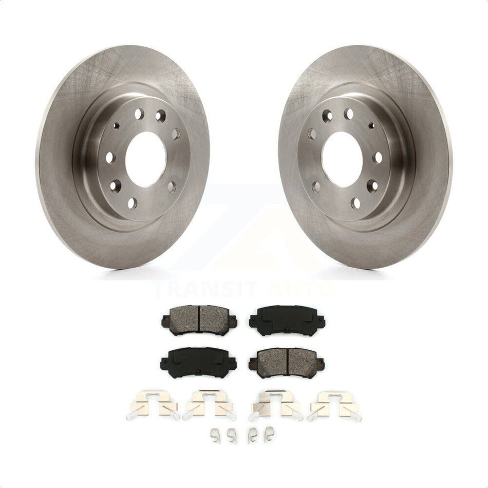 Rear Disc Brake Rotors And Semi-Metallic Pads Kit For 2016-2018 Mazda CX-3 K8S-101972 by Transit Auto