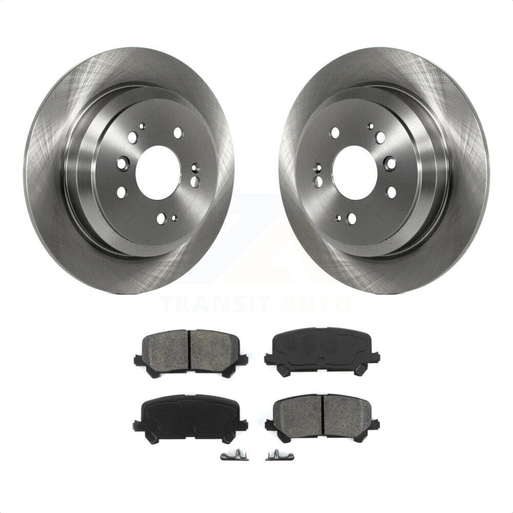 Rear Disc Brake Rotors And Semi-Metallic Pads Kit For Honda Pilot Ridgeline Passport K8S-101973 by Transit Auto