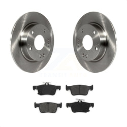 Rear Disc Brake Rotors And Semi-Metallic Pads Kit For Honda Civic K8S-101975