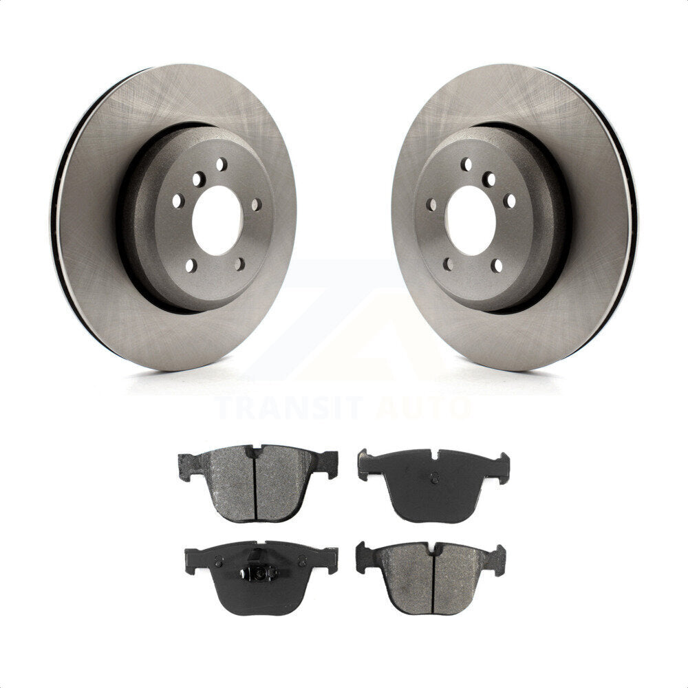 Rear Disc Brake Rotors And Semi-Metallic Pads Kit For BMW 650i 535i 550i 645Ci 545i K8S-101979 by Transit Auto