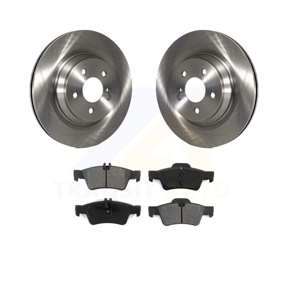 Rear Disc Brake Rotors And Semi-Metallic Pads Kit For Mercedes-Benz S550 SL550 CL550 S600 S350 S400 CL600 S450 K8S-101980 by Transit Auto