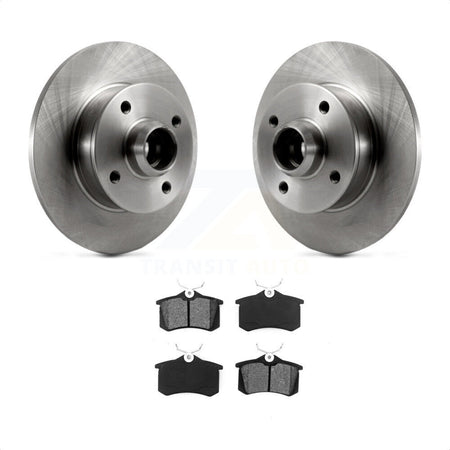 Rear Disc Brake Rotors Hub Assembly And Semi-Metallic Pads Kit For Volkswagen Cabrio K8S-101984 by Transit Auto