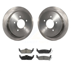 Rear Disc Brake Rotors And Semi-Metallic Pads Kit For 2004 Ford F-150 With 5 Lug Wheels 11th Digit Of Vin Is C K8S-102258