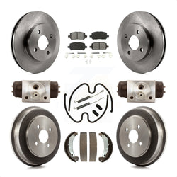 Front Rear Disc Brake Rotors Semi-Metallic Pads And Drum Kit (9Pc) For 2003 Saturn Ion K8S-102477