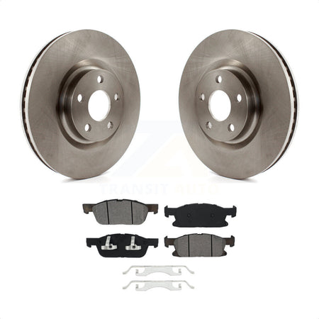 Front Disc Brake Rotors And Semi-Metallic Pads Kit For Ford Edge K8S-102576 by Transit Auto