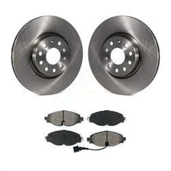 Front Disc Brake Rotors And Semi-Metallic Pads Kit For Volkswagen Audi GTI A3 Quattro Golf Alltrack Sportback e-tron TT Taos Passat K8S-102579