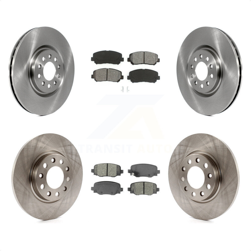 Front Rear Disc Brake Rotors And Semi-Metallic Pads Kit For Jeep Cherokee Chrysler 200 K8S-102679 by Transit Auto