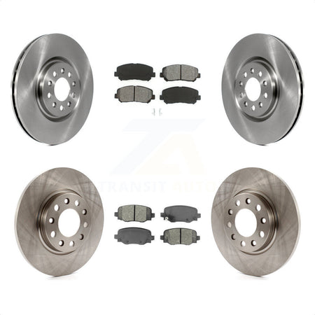 Front Rear Disc Brake Rotors And Semi-Metallic Pads Kit For Jeep Cherokee Chrysler 200 K8S-102679 by Transit Auto