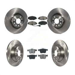Front Rear Disc Brake Rotors And Semi-Metallic Pads Kit For Audi TT Quattro K8S-102689