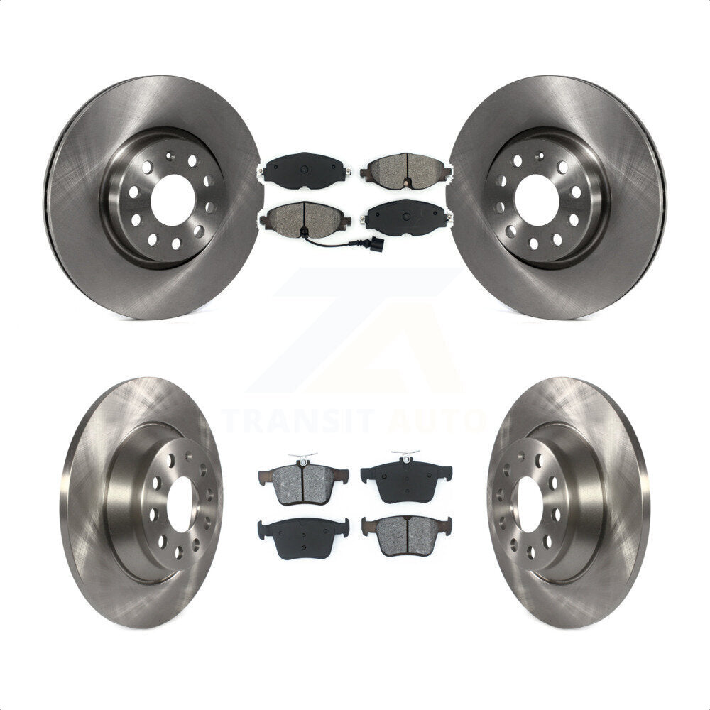 Front Rear Disc Brake Rotors And Semi-Metallic Pads Kit For Audi TT Quattro K8S-102689 by Transit Auto