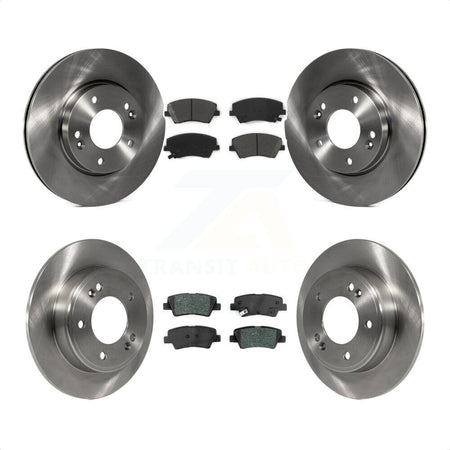 Front Rear Disc Brake Rotors And Semi-Metallic Pads Kit For 2017-2020 Hyundai Elantra 2.0L K8S-102700 by Transit Auto