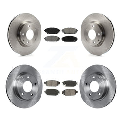Front Rear Disc Brake Rotors And Semi-Metallic Pads Kit For 2019-2021 Mazda CX-3 AWD K8S-102706