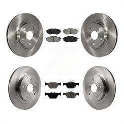 Front Rear Disc Brake Rotors And Semi-Metallic Pads Kit For 2015 Subaru Legacy 2.5L K8S-102708