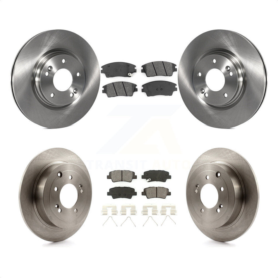 Front Rear Disc Brake Rotors And Semi-Metallic Pads Kit For Hyundai Tucson Kia Sportage K8S-102710 by Transit Auto