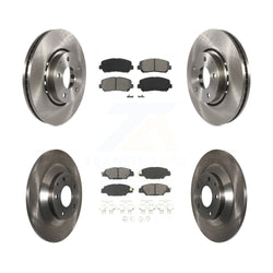 Front Rear Disc Brake Rotors And Semi-Metallic Pads Kit For Mazda CX-5 K8S-102711