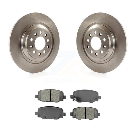 Rear Disc Brake Rotors And Semi-Metallic Pads Kit For 2014-2021 Jeep Cherokee With Dual Piston Front Caliper K8S-102718 by Transit Auto