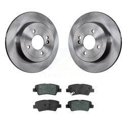Rear Disc Brake Rotors And Semi-Metallic Pads Kit For Hyundai Accent Kia Rio K8S-102726