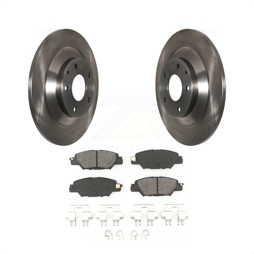 Rear Disc Brake Rotors And Semi-Metallic Pads Kit For Mazda CX-5 K8S-102727 by Transit Auto