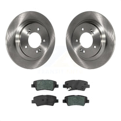Rear Disc Brake Rotors And Semi-Metallic Pads Kit For Kia Niro Hyundai Ioniq Soul EV K8S-102728