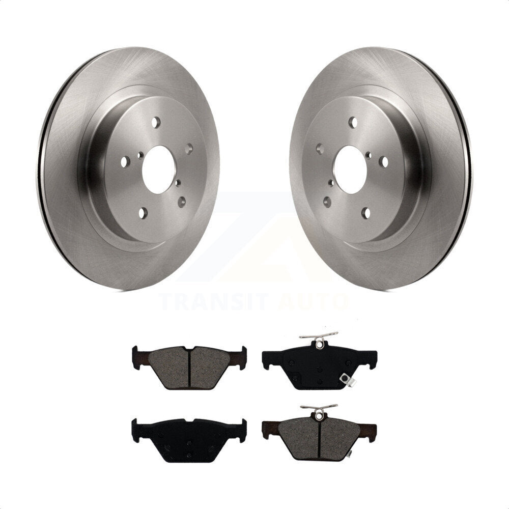 Rear Disc Brake Rotors And Semi-Metallic Pads Kit For Subaru Outback Legacy WRX K8S-102733 by Transit Auto