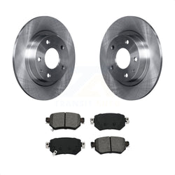 Rear Disc Brake Rotors And Semi-Metallic Pads Kit For 2016-2021 Mazda 6 K8S-102736