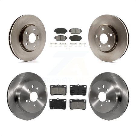 Front Rear Disc Brake Rotors And Semi-Metallic Pads Kit (6Pc) For Lexus IS250 GS300 K8S-102742 by Transit Auto