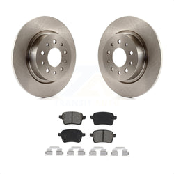 Rear Disc Brake Rotors And Semi-Metallic Pads Kit For 2014-2020 Fiat 500L K8S-102749