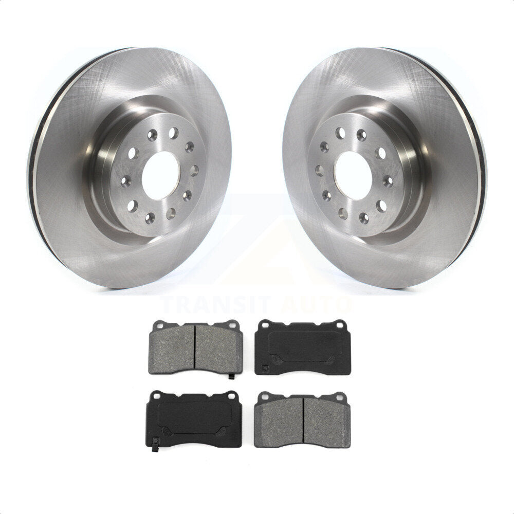 Front Disc Brake Rotors And Semi-Metallic Pads Kit For Cadillac CTS CT6 Chevrolet Camaro K8S-102751 by Transit Auto