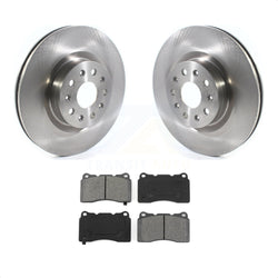 Front Disc Brake Rotors And Semi-Metallic Pads Kit For Cadillac CTS CT6 Chevrolet Camaro K8S-102751