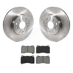 Front Disc Brake Rotors And Semi-Metallic Pads Kit For Chevrolet Camaro Cadillac CTS CT6 K8S-102752
