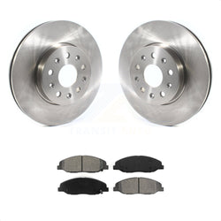 Front Disc Brake Rotors And Semi-Metallic Pads Kit For Cadillac CTS Without Heavy Duty Brakes K8S-102754