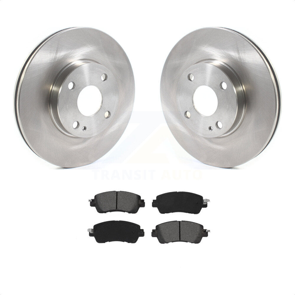 Front Disc Brake Rotors And Semi-Metallic Pads Kit For Toyota Yaris iA Scion K8S-102769 by Transit Auto