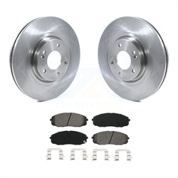 Front Disc Brake Rotors And Semi-Metallic Pads Kit For 2015-2020 Kia Sedona K8S-102773