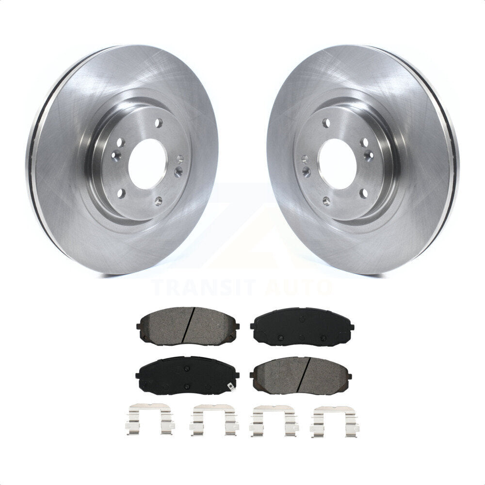 Front Disc Brake Rotors And Semi-Metallic Pads Kit For 2015-2020 Kia Sedona K8S-102773 by Transit Auto