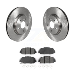 Front Disc Brake Rotors And Semi-Metallic Pads Kit For Honda CR-V K8S-102774