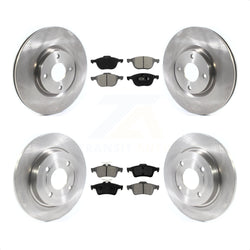 Front Rear Disc Brake Rotors And Semi-Metallic Pads Kit For Ford EcoSport K8S-102784