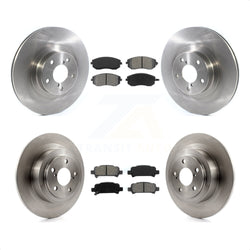 Front Rear Disc Brake Rotors And Semi-Metallic Pads Kit For 2005-2006 Subaru Baja Turbocharged With 292mm Diameter Rotor K8S-102796