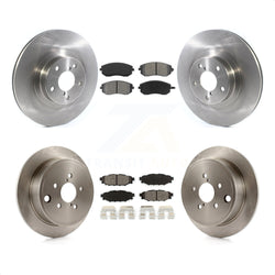 Front Rear Disc Brake Rotors And Semi-Metallic Pads Kit For Subaru Outback Forester Impreza Legacy K8S-102798