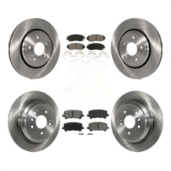 Front Rear Disc Brake Rotors And Semi-Metallic Pads Kit For 2019-2022 Honda Passport K8S-102804