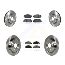 Front Rear Disc Brake Rotors And Semi-Metallic Pads Kit For Honda CR-V K8S-102814