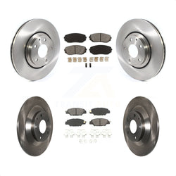 Front Rear Disc Brake Rotors And Semi-Metallic Pads Kit For 2019-2022 Mazda CX-5 Turbocharged K8S-102815