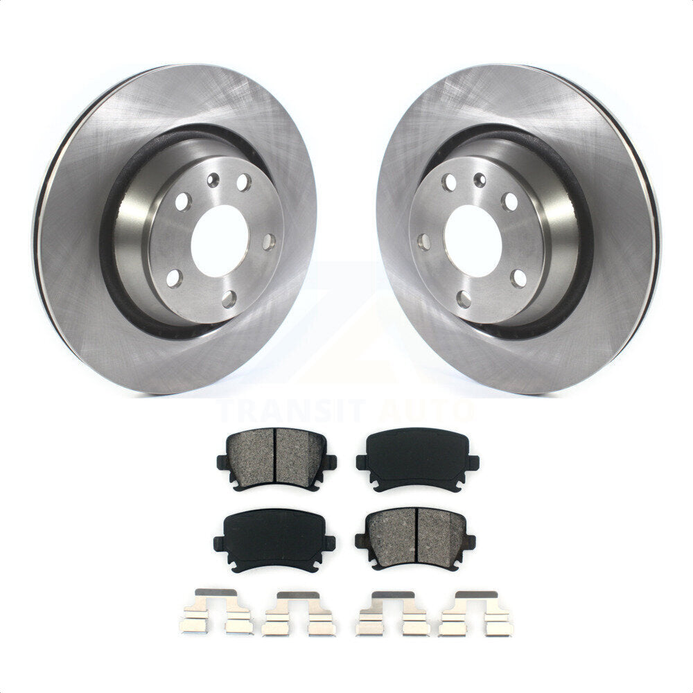 Rear Disc Brake Rotors And Semi-Metallic Pads Kit For Audi TT Quattro RS K8S-102824 by Transit Auto