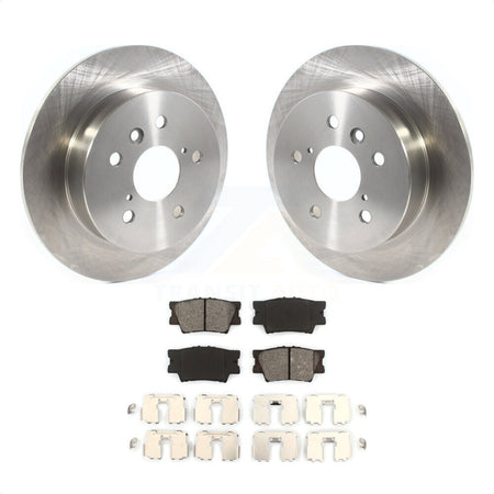 Rear Disc Brake Rotors And Semi-Metallic Pads Kit For Toyota Camry K8S-102826 by Transit Auto