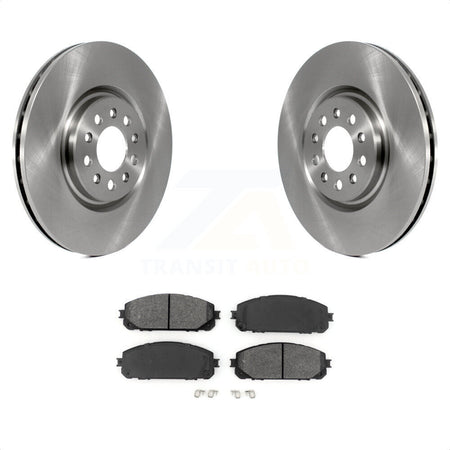 Front Disc Brake Rotors And Semi-Metallic Pads Kit For 2014-2021 Jeep Cherokee With Dual Piston Caliper K8S-102836 by Transit Auto