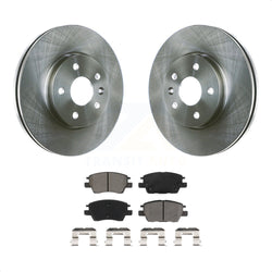 Front Disc Brake Rotors And Semi-Metallic Pads Kit For Chevrolet Cruze Volt Bolt EV EUV K8S-102853