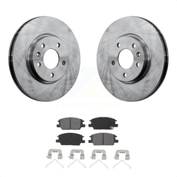 Front Disc Brake Rotors And Semi-Metallic Pads Kit For Chevrolet Equinox Malibu GMC Terrain Buick LaCrosse Regal Sportback TourX K8S-102854