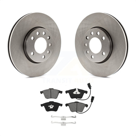 Front Disc Brake Rotors And Semi-Metallic Pads Kit For 2010 Saab 9-3X With 285mm Diameter Rotor K8S-102863 by Transit Auto