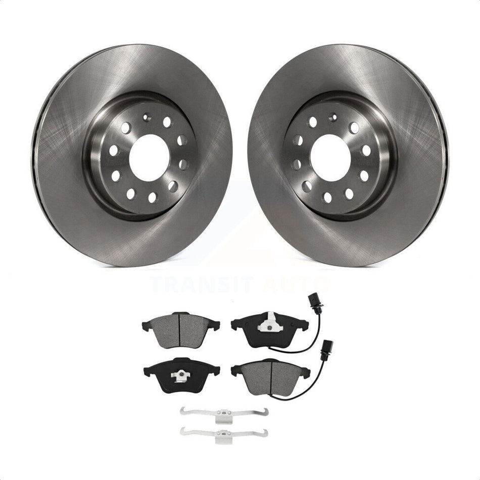 Front Disc Brake Rotors And Semi-Metallic Pads Kit For Volkswagen CC Passat K8S-102864 by Transit Auto